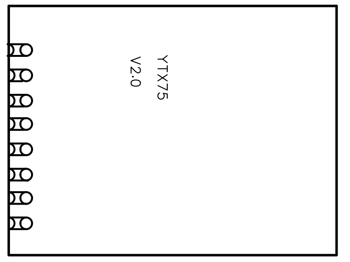 YTX75 2.4 Ghz Transceptor Sem Fio 2.4 Ghz Transceptor Sem Fio RF 1.9 V 3.6 V Da Fonte De alimentação(LORA \\ FSK \\ ถาม \\ OOK)REMOTE)