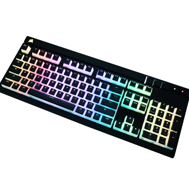 RGB 143 Keycaps ANSI Layout PBT Pudding Double Skin Milk Shot Backlit Keycap For Corsair K70 K65 OEM Cherry MX gh60 poker 87 tkl