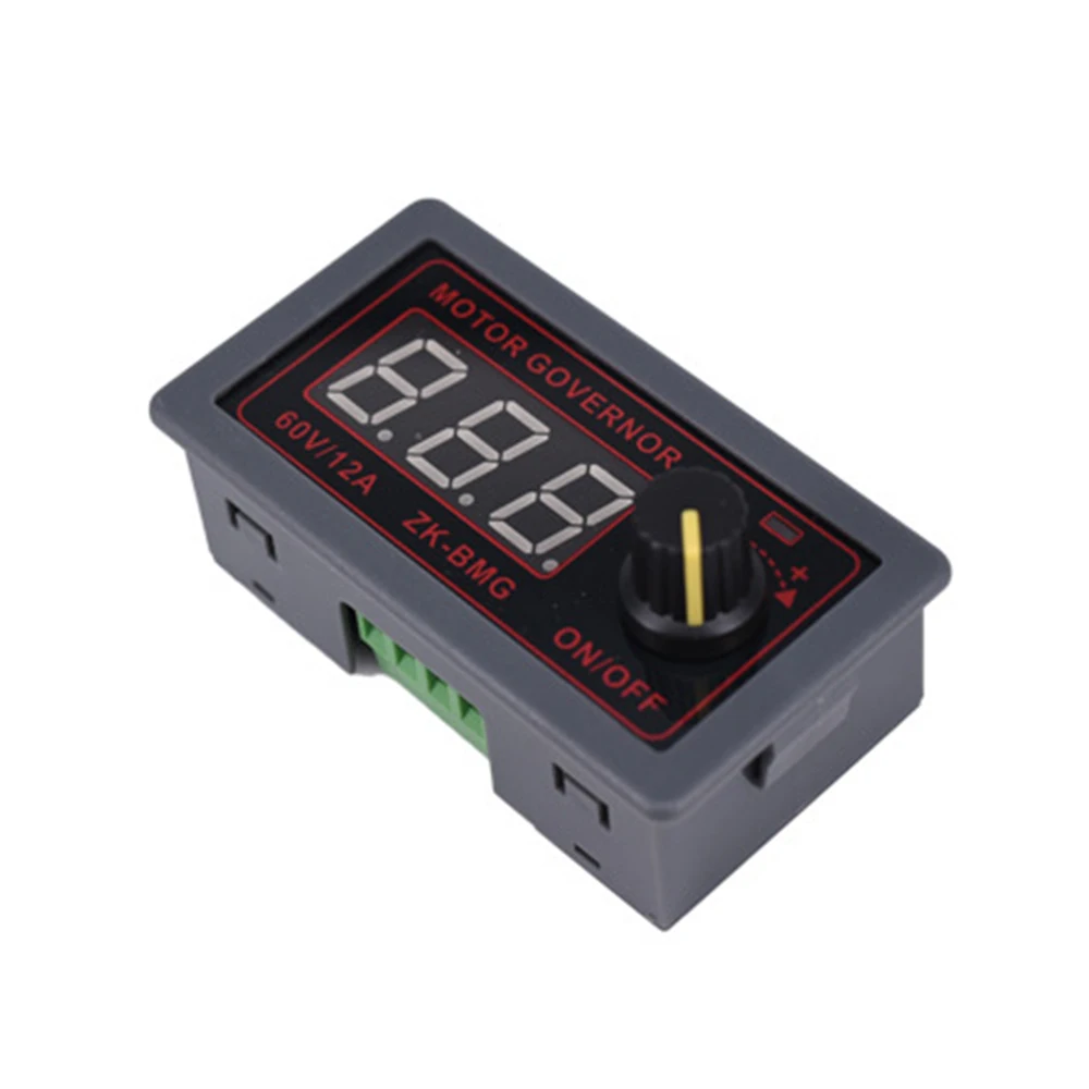 

DC 9-60V 12v 24v 36V 48V 12A DC Motor Controller PWM Adjustable Speed Digital display encoder duty ratio frequency ZK-BMG