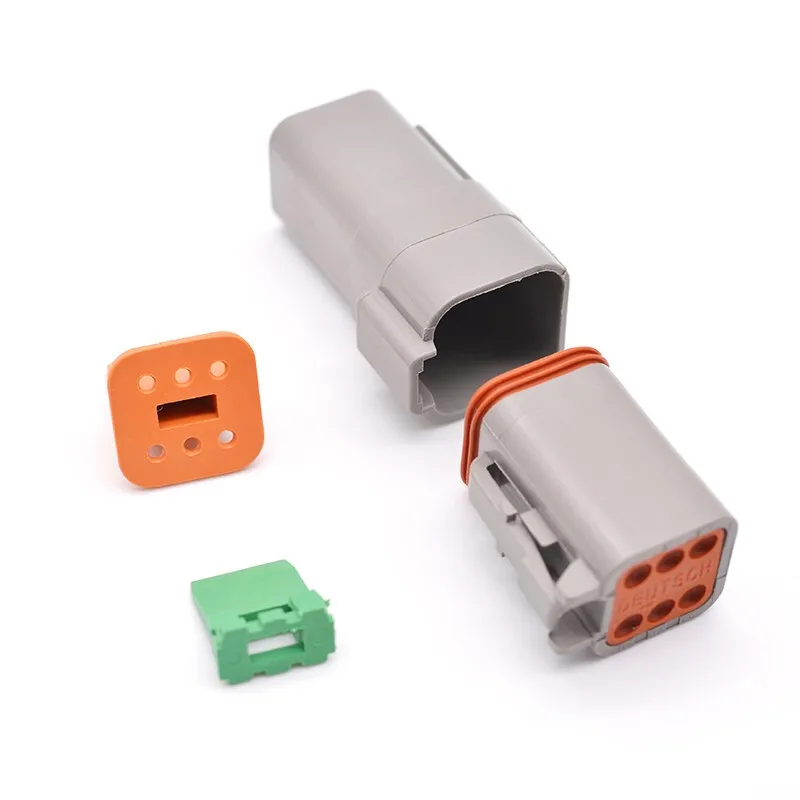 JRready 1 Set Deutsch Series DT Connector 6 Pin DT04-6P DT06-6S W6P W6S