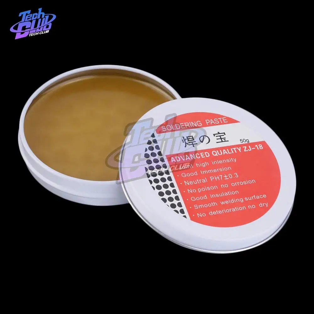 50g 환경 납땜 페이스트 마일드 로진 플럭스 용접 금속 가공 전기 납땜용, 솔더링 젤 공구