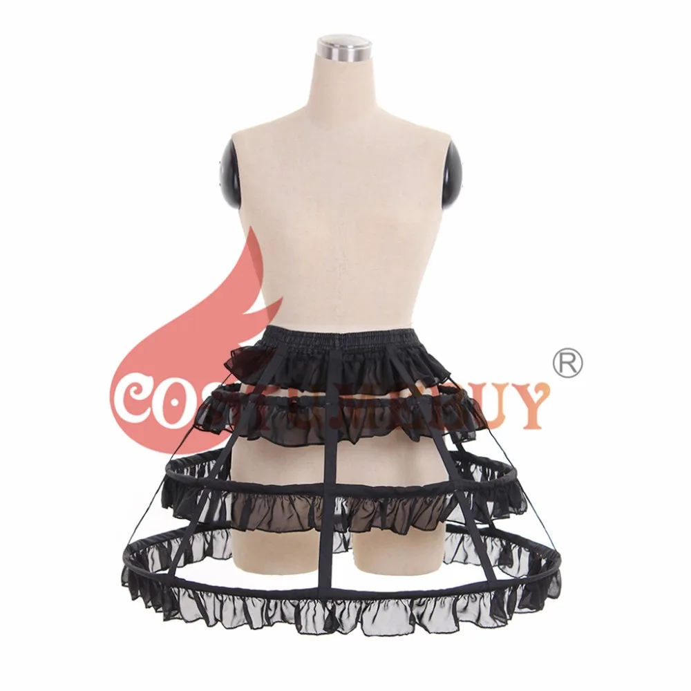 Costumebuy Women Hollow Short Bird Cage sottoveste Cosplay Hoops Wedding Prom Crinoline Slip Vintage rococò Underskirt