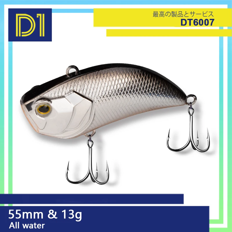 

D1 All Water VIB 55Mm 13G Ratlins And Vib For Winter Wobblers Bass Pike BKK Hook Good Lures For Fishing Accessories Truna Pesca