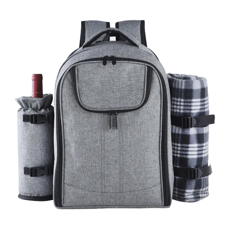 Picnic Backpack Rucksack Portable Shoulder Picnic Bags Camping Lunch Bag Without Outdoor Camping Tableware