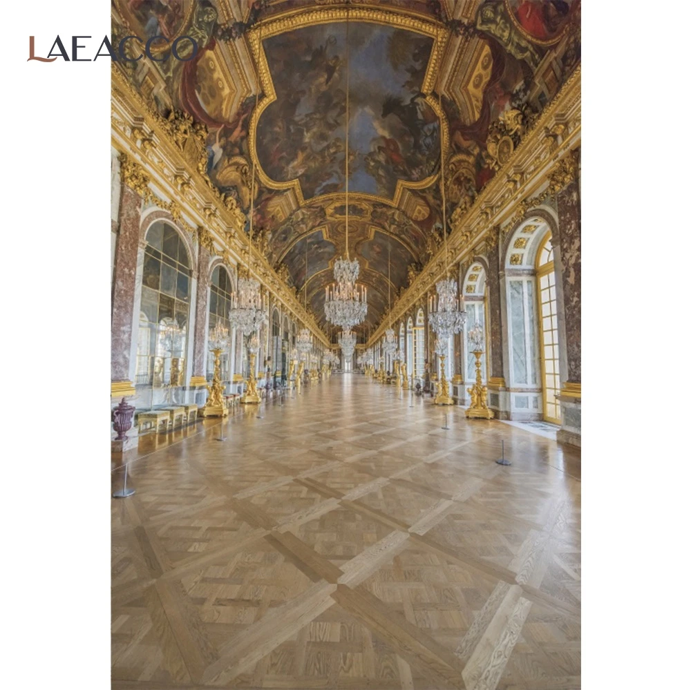 Laeacco Versailles Palace Château de Versailles France Famous Of Interest Photo Backgrounds Photocall Photography Backdrop