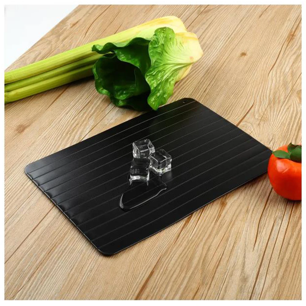 ROLKETU Fast Defrosting Tray Thaw frozen Food Meat Fruit Quick Defrosting Plate Board Defrost Kitchen Gadget Tool Dropshipping