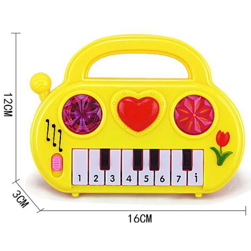 Kids Puzzle Early Education Multifunction Toy Musical Instrument Cartoon Electronic Piano Toy Fashion Birthday Gift