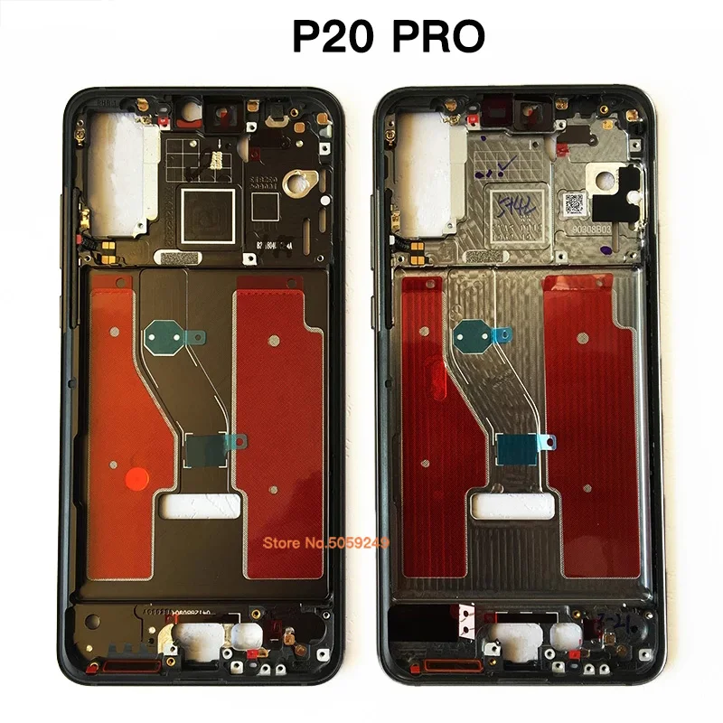 For Huawei P20 Pro CLT-AL00 L09 L29 Metal Front Middle LCD Screen Housing Frame Bezel Chassis Replacement Repair For Huawei P20