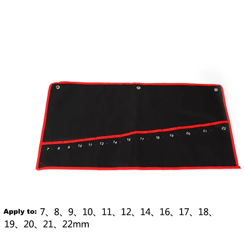 Набор гаечных ключей, Холщовый органайзер, сумка для хранения инструментов, набор ключей с храповым механизмом