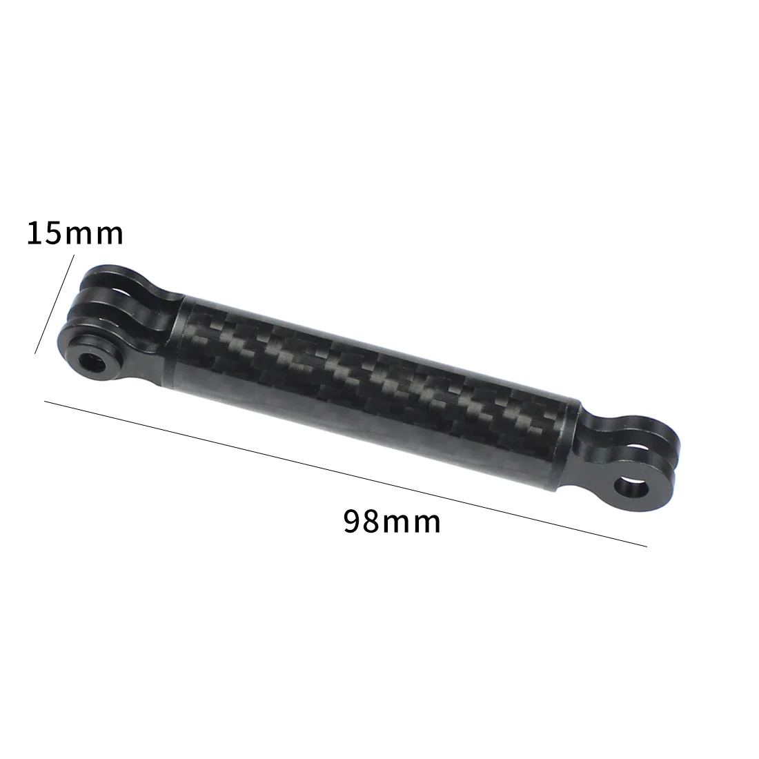 CNC Carbon Fiber Rod Helm Verlängerung Arm Selfie Hand Grip Stativ Adapter für GoPro Hero 11 10 9 8 7 6 Max Insta360 Halterung – Detail 22