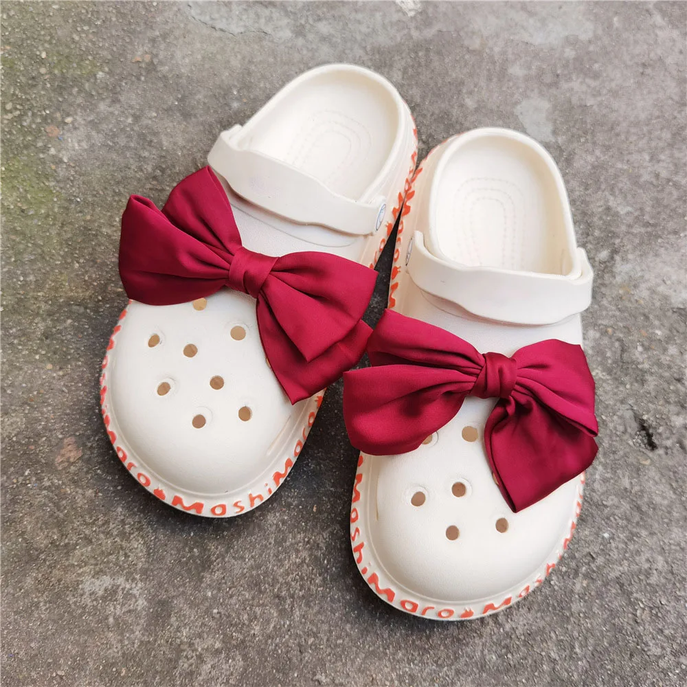 1pcs muci-color Shoe Decoration Buckle Charms Accessorie pin bowknot case bag DIY Combination for clog wholesale drop shipping image 4