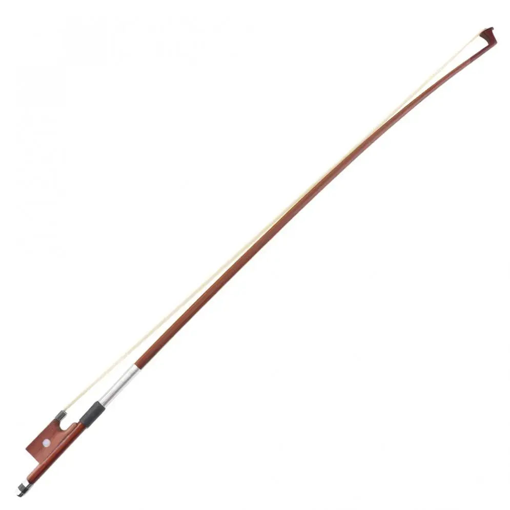 1/4 Red Sandalwood Violin Bow Rod High Elastic Horsetail Violin Bow  lever Violin Instrument Accessories