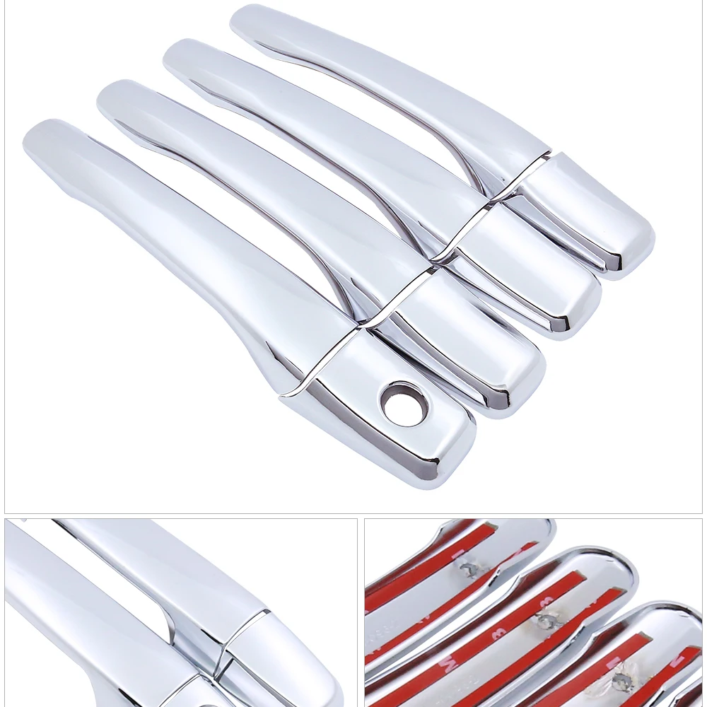 for Mitsubishi Grandis 2003 2004 2005 2006 2007 2008 2009 2010 2011 Chrome Door Handle Cover Garnish Car Stickers Accessories