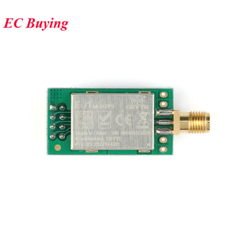 1-5 szt. E01-ML01DP5 Ebyte 20dBm 2100m SPI Moduł Transceivera Bezprzewodowego Dalekiego Zasięgu 2.4G nRF24L01P+PA+LNA ML01DP5 Antena z Ekranowaniem — zdjęcie produktu 6