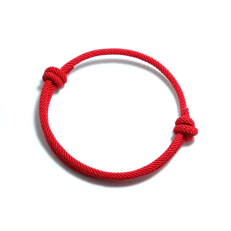 Minimalist Lucky Rope Bracelet Red Handmade Adjustable Braclet For Hombre Femme Best Friend Braslet Cool Biker Jewelry Pulseira