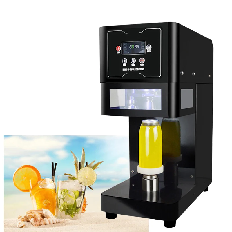 آلة ختم علب البيرة 55 مم، آلة ختم علب البيرة والشاي والحليب/القهوة 220 فولت/110 فولت