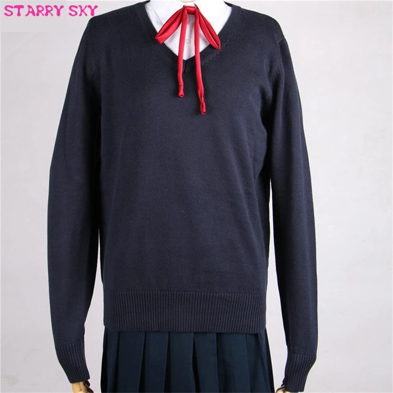 Nuovo Pullover Campus giapponese manica lunga uomo e donna studenti maglione uniforme lavorato a maglia Jk Girls Boy High School Clothes Cotton