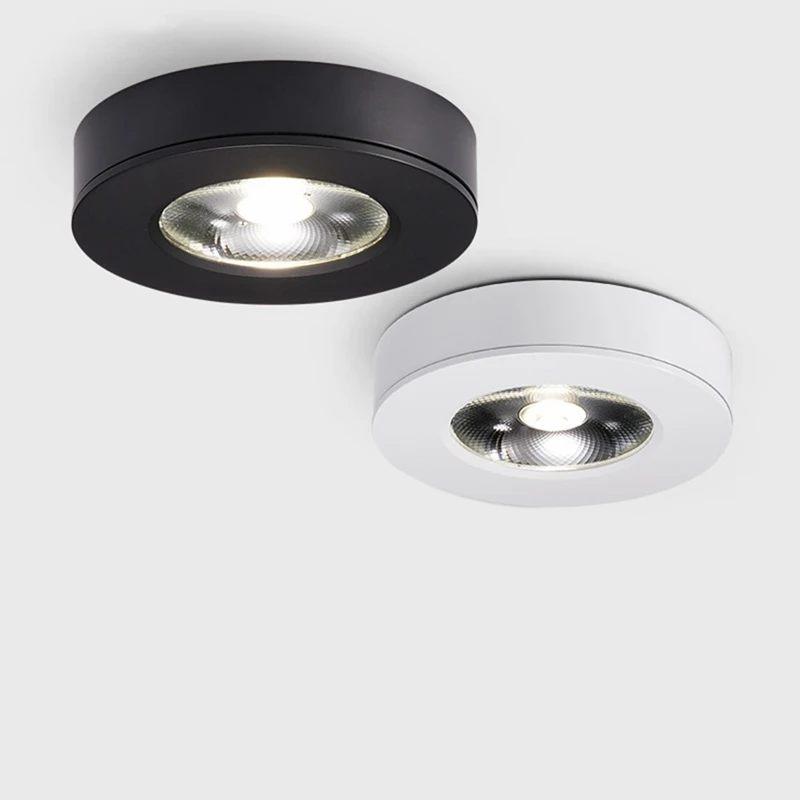 Ultra-Thin LED Spotlight Surface Mount 5W 7W 10W Downlight Ceiling Light COB 220V Indoor without Driver for Home Lighting