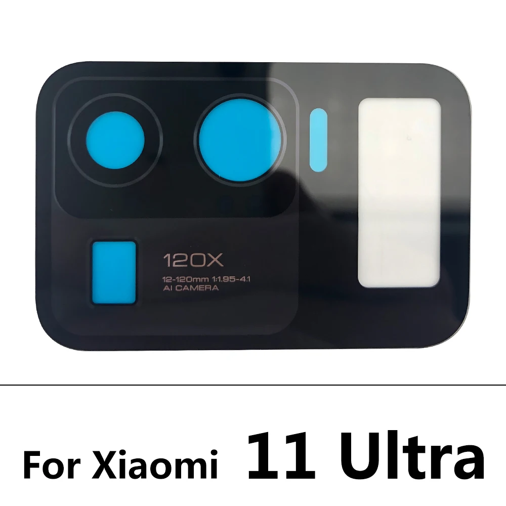 20 قطعة، عدسة كاميرا لهاتف Xiaomi Mi Note 10 10T 11 Lite Pro Ultra Redmi Note 9T 10 10s Pro عدسة الكاميرا الخلفية الزجاجية مع ملصق