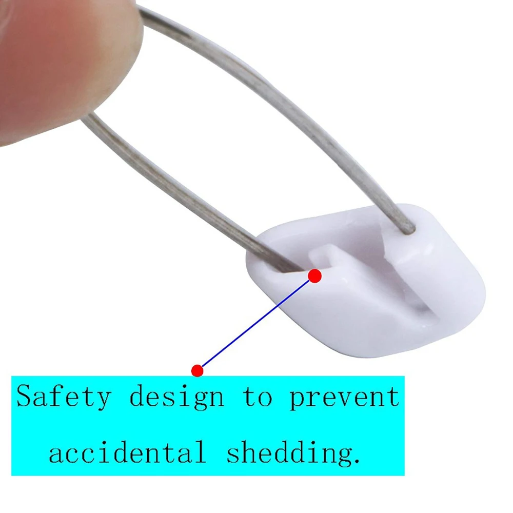 Alfileres de seguridad con cabeza de plástico para bebé, 10/20 piezas, 4/5, 5cm, cierre de seguridad, alfileres de pañal de tela, hebillas, alfileres de aguja DIY, suministros de costura