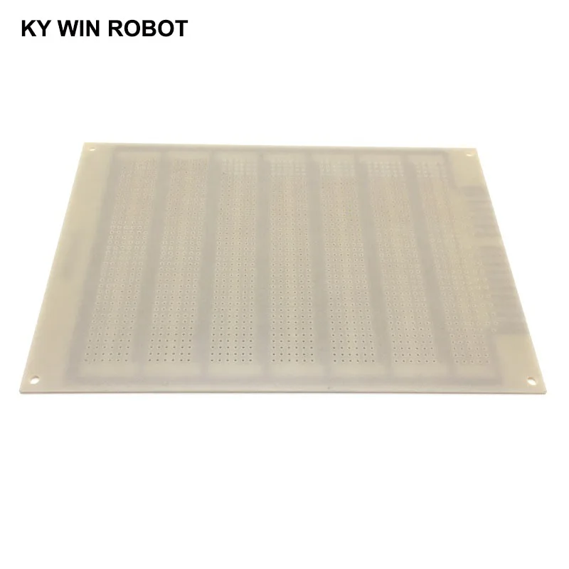 Prototipo de papel PCB de un solo lado para Ardui, placa de circuito Universal de matriz de experimentos, tres agujeros, 11,8x16,3 CM, 1 unidad,