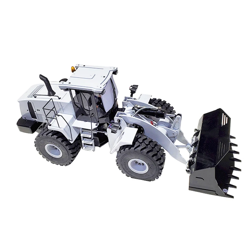 In Stock 1/14 White Full Metal Hydraulic Loader Model W470 RTR Version Factory Outlet Brother Model RC Forklift Model Toy Gift