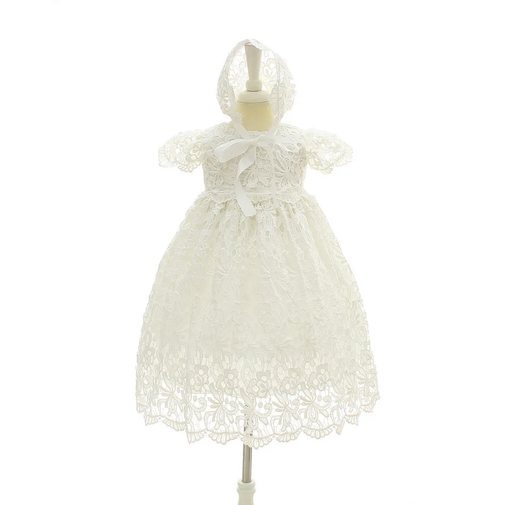 IYEAL New 1 Year Birthday Baby Girl Dresses For Baptism Infant Princess Lace Christening Gown Newborn Toddler Bebes Clothes image 2