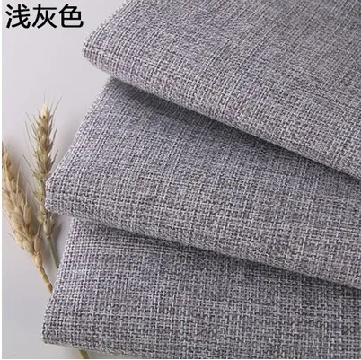 Dark gray Coated Linen Fabric Sofa Cushion Fabirc DIY Craft Sewing Cloth Outdoor Linen Blend Fabric Upholstery 58\