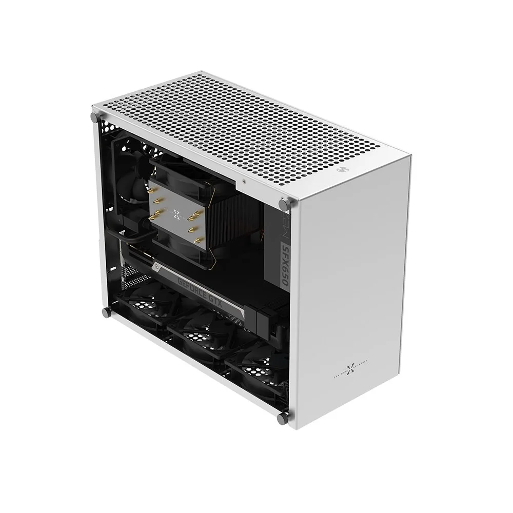 ZZAW C2 Mini Itx Aluminum Alloy  Computer Pc Case  MATX Motherboard ATX Power Desktop  Portable  Chasseis DIY