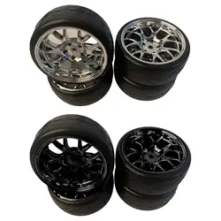 4pcs 1:10 On-road Car Rc Tires Tyre for Tamiya tt-01 TT02 HSP HPI