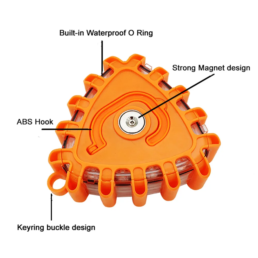 LED Strobe Warning Light Magnetic Emergency Roadside Safety Light IP67 Road Flares Rescue Light Car Roadside Beacon Lamps