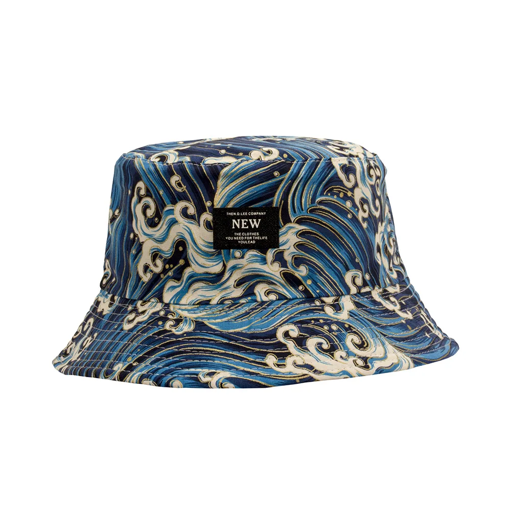 Great Retro Wave Japan Anime Bucket Hat Reversible Women Cotton Spring Outdoor Sun Caps Male Bob chapeau Fisherman Hats