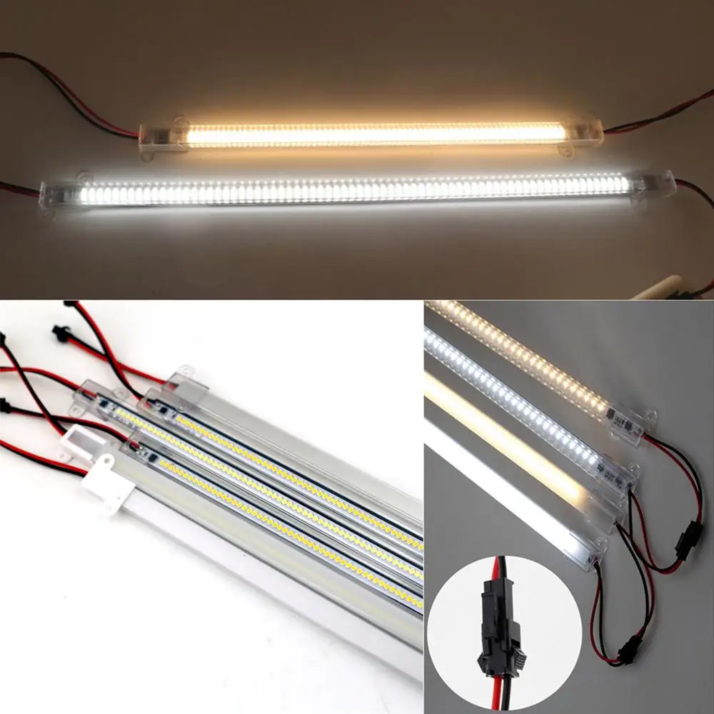 72LEDs Led Bar Light AC220V High Brightness Backlight for Kitchen Light SMD2835 LED Rigid Light Strip Profile 8W 40cm 30cm Warm