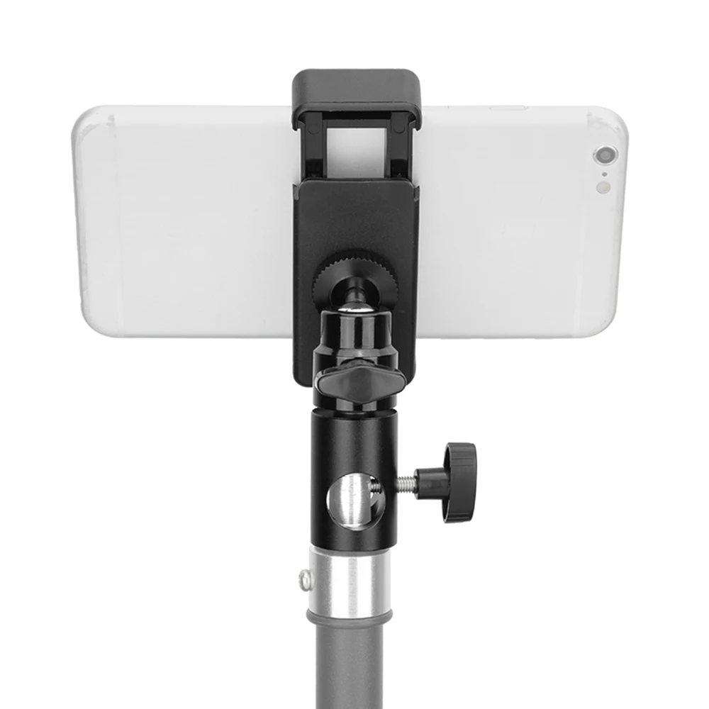 Clip per Smartphone regolabile CAMVATE 16mm adattatore testa supporto luce 1/4 "-20 supporto supporto testa a sfera per Smartphone (58 - 85mm)