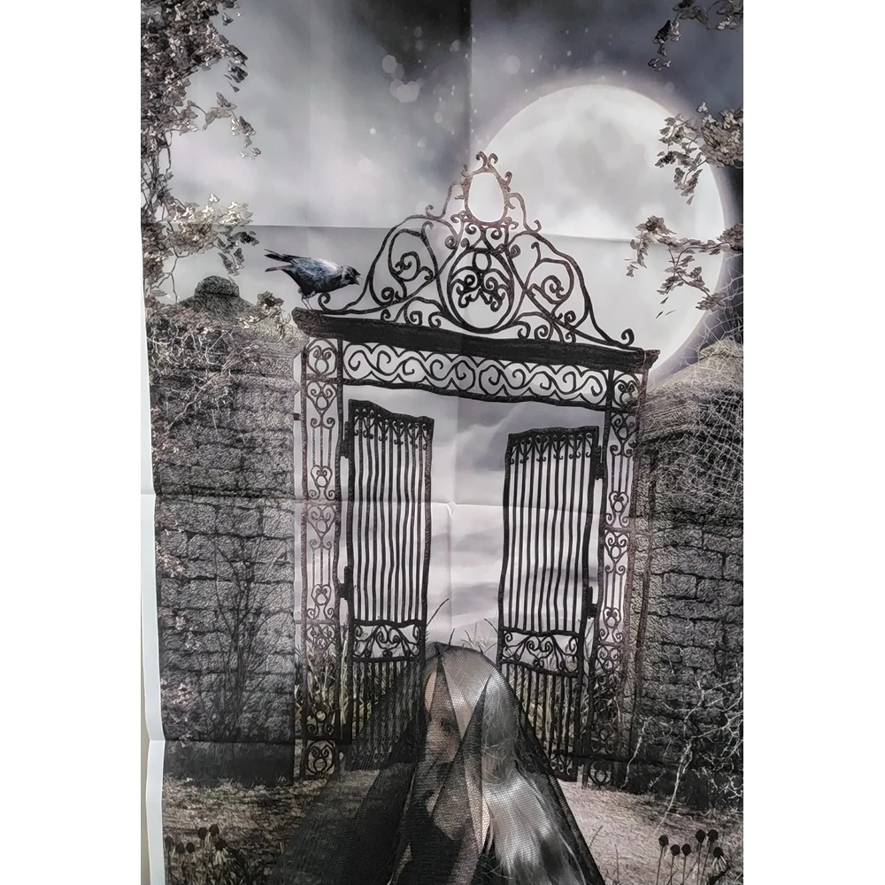 Yeele Halloween Phông Nền Khủng Bố Đêm Bí Ngô Lồng Đèn Nền Bé Chân Dung Trang Trí Tiệc Chụp Ảnh Studio Chụp Ảnh Chụp Ảnh