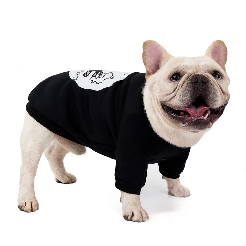 Pet Clothes Fashionable New Solid Color Casual Autumn And Winter Bulldog Puppy Chihuahua Pet Clothes French Bulldog S-XXL Size