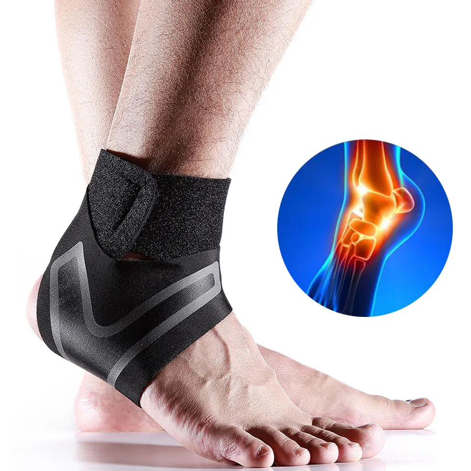 Ankle Protectors Anti Sprain Outdoor Basketball Football Ankle Brace Supports Straps Bandage Wrap Foot Safety Posture Corrector