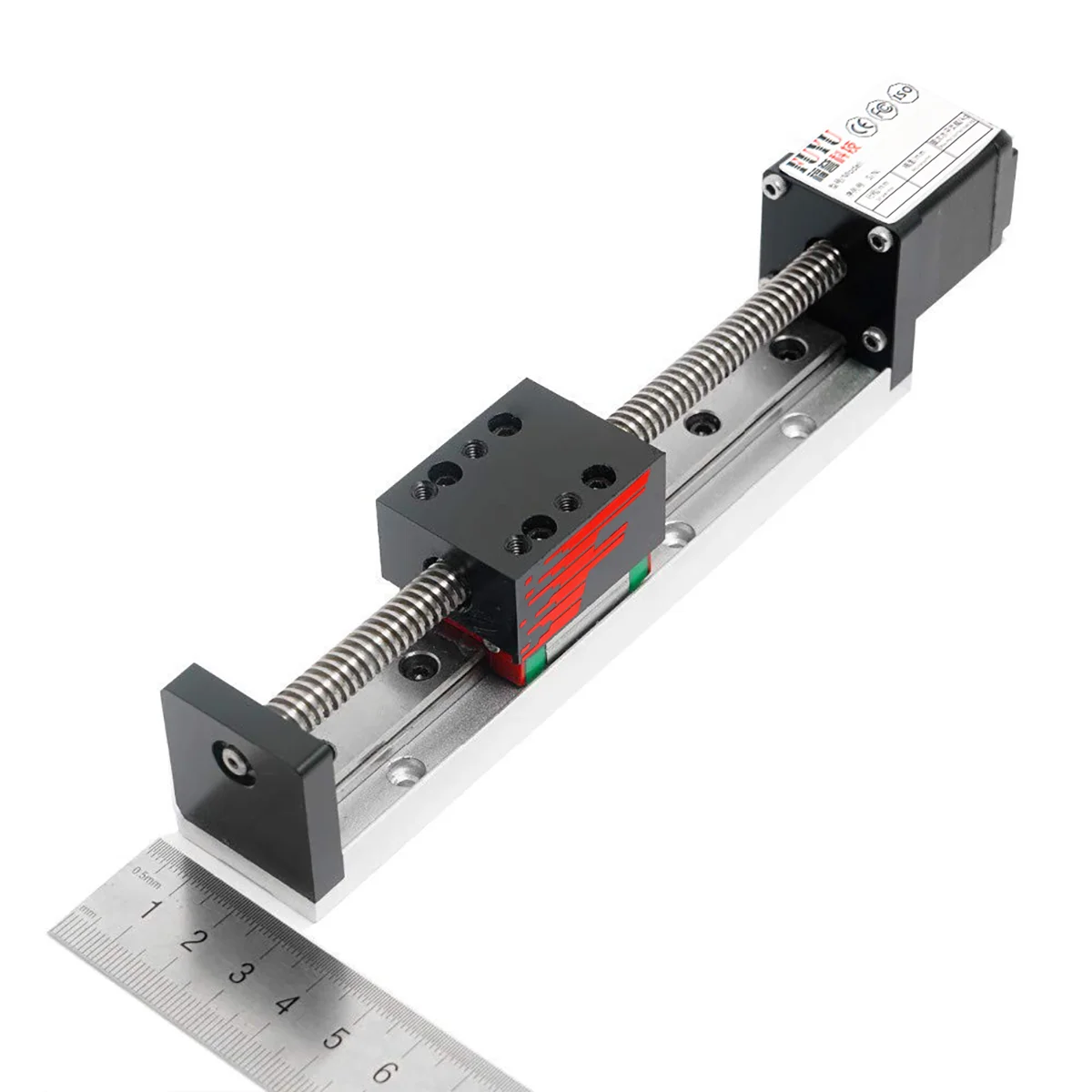 Imagem -05 - Mini Trilho de Guia Linear com Motor Deslizante Estágio Xyz Atuador do Parafuso da Esfera Tabela Deslizante do Movimento Nema 14 50300 mm