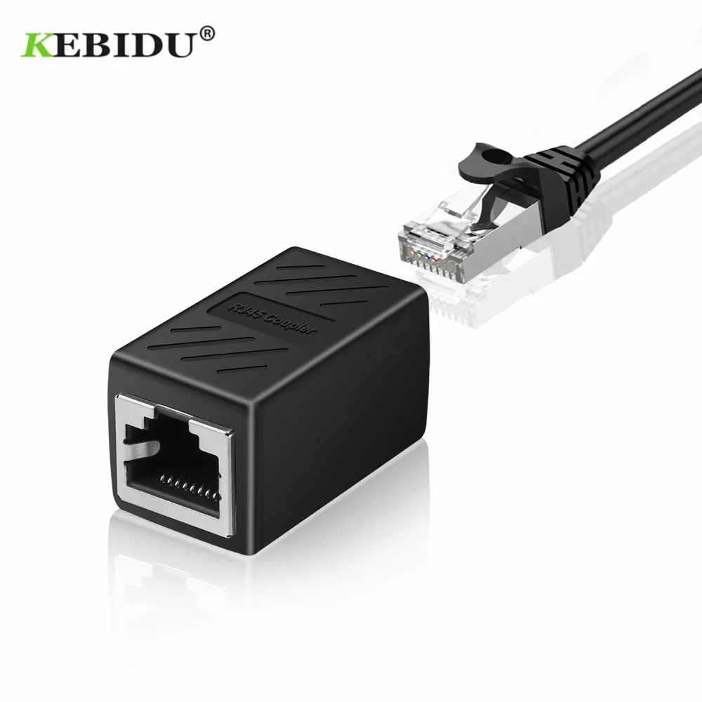 Kebidumei-كابل إيثرنت LAN ، RJ45 ، CAT 5 ، 5E ، 6 ، 6a ، أنثى إلى أنثى
