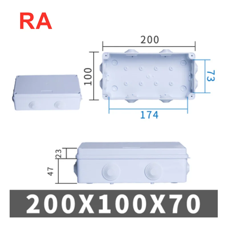 Variant: RA 200x100x70mm