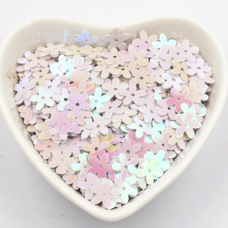 10g/Pack 10mm Mixed Color Flowers Sequins PVC Paillettes DIY Sewing Wedding Clothing Craft Cloth Crafts Lentejuelas Accessories