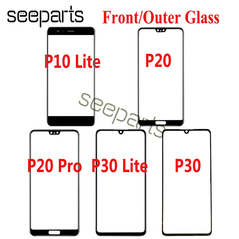 

Для Huawei p20 P30 внешнее стекло переднее стекло объектив сменный экран для Huawei P10/P30 Lite внешнее стекло переднее стекло P20 Pro