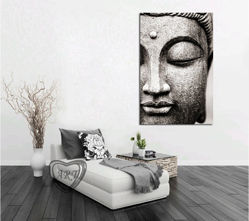 Buddha-Statue, Leinwandgemälde, religiöse Wandkunst, Bild für Wohnzimmer, Schlafzimmer, Dekoration, Poster und Drucke, ohne Rahmen
