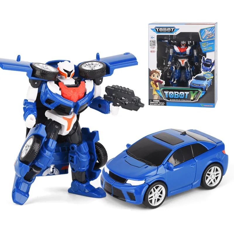 Abs Tobot Transformatie Robot Speelgoed Korea Cartoon Broers Anime Vervorming Auto Vliegtuig Speelgoed Voor Kind Cadeau