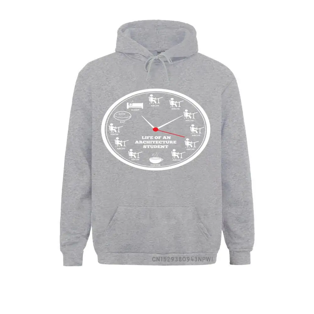 Architecture Hoodie Architect Clock Life Of A Student Faddish Mens Sweatshirts Hoodies Long Sleeve Europe Clothes Winter/Autumn