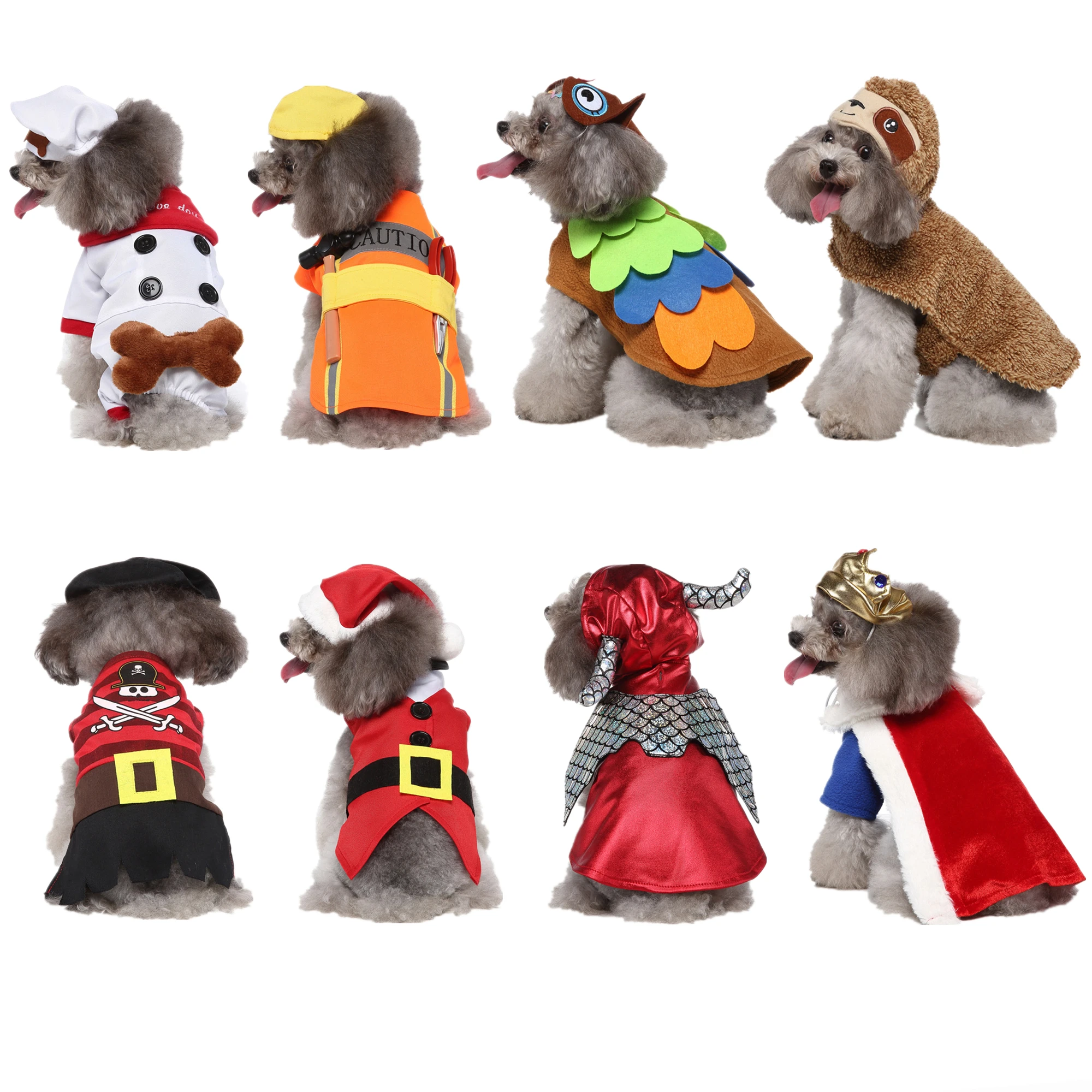 Halloween Dog Clothes for Small Medium Dogs Coat Christmas Cat Costume Funny Pet Outfit Warm Winter Pet Jacket Cosplay Party 35