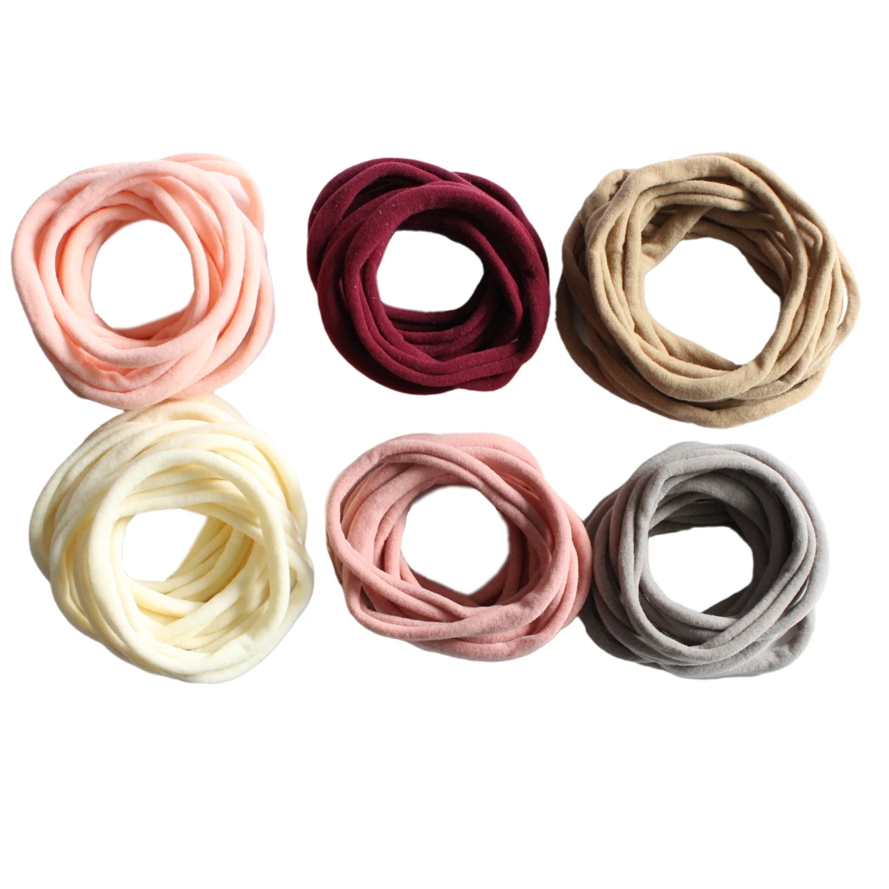 Super Soft THIN Nylon Headbands,Skinny Nylon Elastic Stretch Headband