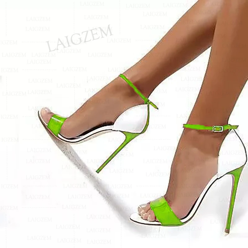 SEIIHEM SEXY Women Sandals Open Toe Stiletto High Heels Pumps Party Prom Basic Customize Lady Shoes Women Large Size 41 43 45 52