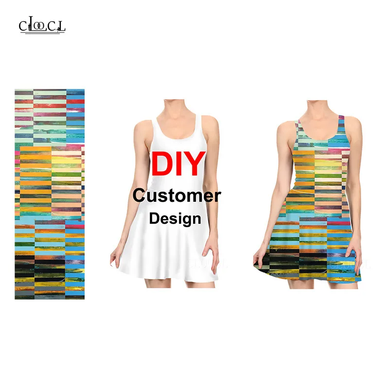 DIY Customer Design Slim Dress For Ladies Girls One-piece Casual Photo/Star/Animal/Anime 3D Printed Women Sexy Pleated Dresses