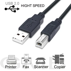 Nowy kabel USB High Speed 2.0 A do B męski kabel do drukarki Canon Brother Samsung Hp Epson 3 stopy 1m